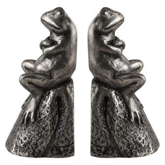 Daydreaming Bird Bookends, S/2 in Lightly Antiqued Silver (52|18150)