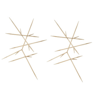 Fireworks Wall Decor, S/2 in Clean Silver Leaf (52|04371)