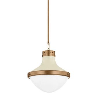Maxton One Light Pendant in Patina Brass (67|F3117-PBR/SSD)