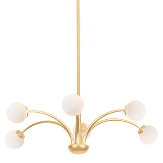 Orinda Six Light Chandelier in Vintage Gold Leaf (67|F2639-VGL)