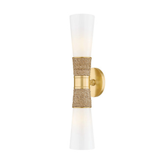 Mica Two Light Wall Sconce in Aged Brass (428|H709102-AGB)