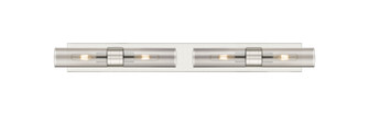 Downtown Urban Four Light Bath Vanity in Satin Nickel (405|617S-4W-SN-G617-8SM)