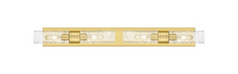Downtown Urban Four Light Bath Vanity in Satin Gold (405|617S-4W-SG-G617-8DE)