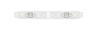 Downtown Urban Four Light Bath Vanity in Polished Chrome (405|617S-4W-PC-G617-8SDY)