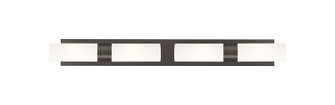 Downtown Urban Four Light Bath Vanity in Oil Rubbed Bronze (405|617S-4W-OB-G617-8WH)