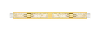 Downtown Urban Four Light Bath Vanity in Satin Gold (405|617L-4W-SG-G617-11DE)