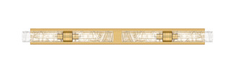 Downtown Urban Four Light Bath Vanity in Brushed Brass (405|617L-4W-BB-G617-11DE)