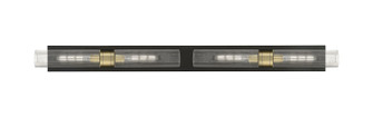 Downtown Urban Four Light Bath Vanity in Black Antique Brass (405|617L-4W-BAB-G617-11SCL)