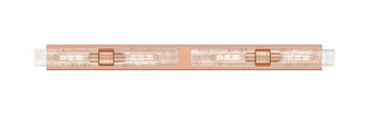 Downtown Urban Four Light Bath Vanity in Antique Copper (405|617L-4W-AC-G617-11DE)
