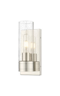 Downtown Urban One Light Wall Sconce in Polished Nickel (405|617-1W-PN-G617-8SDY)