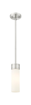 Downtown Urban One Light Mini Pendant in Satin Nickel (405|617-1S-SN-G617-8WH)