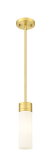 Downtown Urban One Light Mini Pendant in Satin Gold (405|617-1S-SG-G617-8WH)