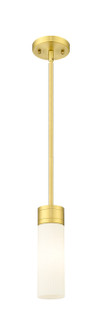 Downtown Urban One Light Mini Pendant in Satin Gold (405|617-1S-SG-G617-8SWH)