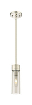 Downtown Urban One Light Mini Pendant in Polished Nickel (405|617-1S-PN-G617-8SM)