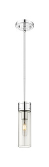 Downtown Urban One Light Mini Pendant in Polished Chrome (405|617-1S-PC-G617-8SM)