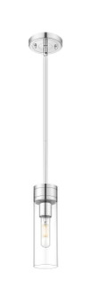 Downtown Urban One Light Mini Pendant in Polished Chrome (405|617-1S-PC-G617-8CL)