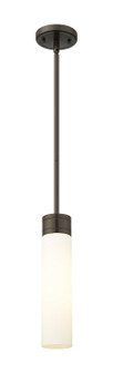 Downtown Urban One Light Mini Pendant in Oil Rubbed Bronze (405|617-1S-OB-G617-11WH)