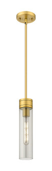 Downtown Urban One Light Mini Pendant in Brushed Brass (405|617-1S-BB-G617-11SM)