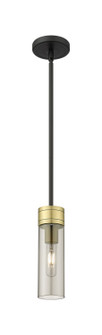 Downtown Urban One Light Mini Pendant in Black Antique Brass (405|617-1S-BAB-G617-8SM)