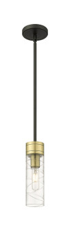 Downtown Urban One Light Mini Pendant in Black Antique Brass (405|617-1S-BAB-G617-8DE)
