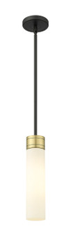 Downtown Urban One Light Mini Pendant in Black Antique Brass (405|617-1S-BAB-G617-11WH)