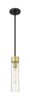 Downtown Urban One Light Mini Pendant in Black Antique Brass (405|617-1S-BAB-G617-11CL)
