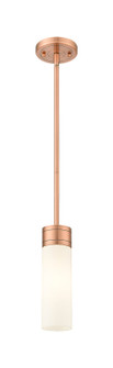 Downtown Urban One Light Mini Pendant in Antique Copper (405|617-1S-AC-G617-8WH)