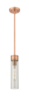 Downtown Urban One Light Mini Pendant in Antique Copper (405|617-1S-AC-G617-11SM)