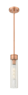 Downtown Urban One Light Mini Pendant in Antique Copper (405|617-1S-AC-G617-11SCL)