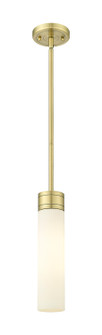 Downtown Urban One Light Mini Pendant in Antique Brass (405|617-1S-AB-G617-11SWH)