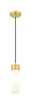 Downtown Urban One Light Mini Pendant in Satin Gold (405|617-1P-SG-G617-8WH)