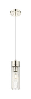 Downtown Urban One Light Mini Pendant in Polished Nickel (405|617-1P-PN-G617-8SCL)