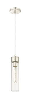 Downtown Urban One Light Mini Pendant in Polished Nickel (405|617-1P-PN-G617-11CL)