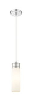 Downtown Urban One Light Mini Pendant in Polished Chrome (405|617-1P-PC-G617-8WH)