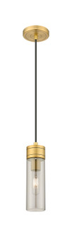 Downtown Urban One Light Mini Pendant in Brushed Brass (405|617-1P-BB-G617-8SM)