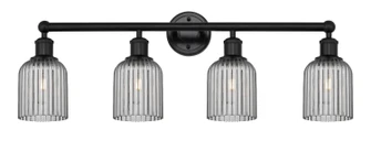 Edison Four Light Bath Vanity in Matte Black (405|616-4W-BK-G559-5SM)