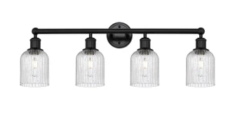 Edison Four Light Bath Vanity in Matte Black (405|616-4W-BK-G559-5SDY)