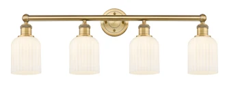 Edison Four Light Bath Vanity in Brushed Brass (405|616-4W-BB-G559-5GWH)