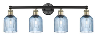 Edison Four Light Bath Vanity in Black Antique Brass (405|616-4W-BAB-G559-5BL)
