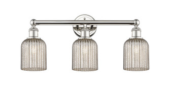 Edison Three Light Bath Vanity in Polished Nickel (405|616-3W-PN-G559-5ME)