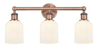 Edison Three Light Bath Vanity in Antique Copper (405|616-3W-AC-G559-5GWH)