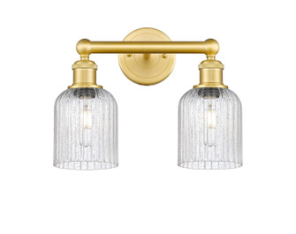 Edison Two Light Bath Vanity in Satin Gold (405|616-2W-SG-G559-5SDY)