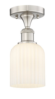 Edison One Light Semi-Flush Mount in Brushed Satin Nickel (405|616-1F-SN-G559-5GWH)