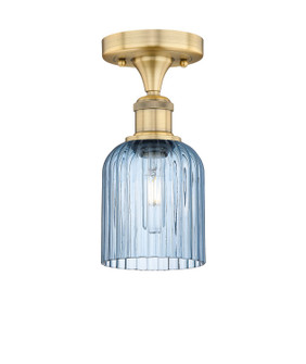 Edison One Light Semi-Flush Mount in Brushed Brass (405|616-1F-BB-G559-5BL)