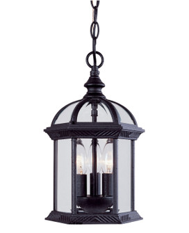 Kensington Three Light Hanging Lantern in Textured Black (51|5-0635-BK)