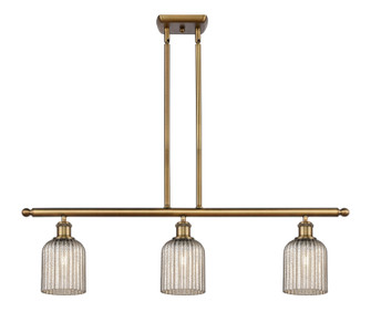 Ballston Three Light Island Pendant in Brushed Brass (405|516-3I-BB-G559-5ME)