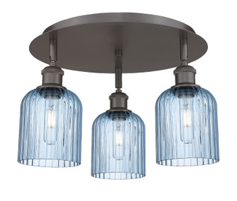 Ballston Three Light Semi-Flush Mount in Oil Rubbed Bronze (405|516-3C-OB-G559-5BL)