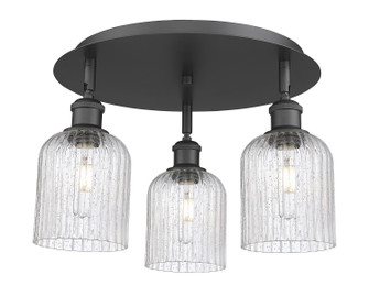 Ballston Three Light Semi-Flush Mount in Matte Black (405|516-3C-BK-G559-5SDY)