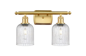 Ballston Two Light Bath Vanity in Satin Gold (405|516-2W-SG-G559-5SDY)