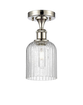 Ballston One Light Semi-Flush Mount in Polished Nickel (405|516-1C-PN-G559-5SDY)
